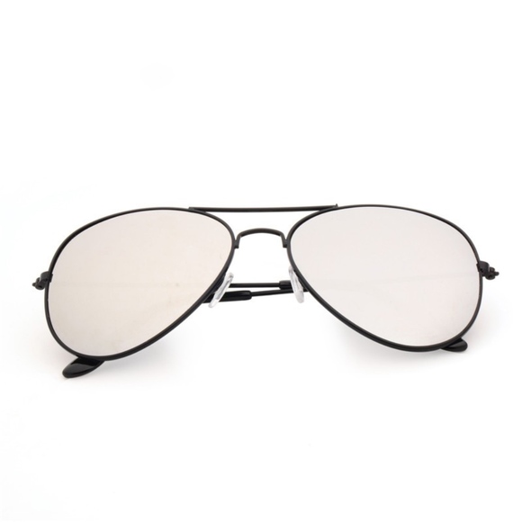 Aviator Reflective Black Frame Silver - Picture 5 of 5